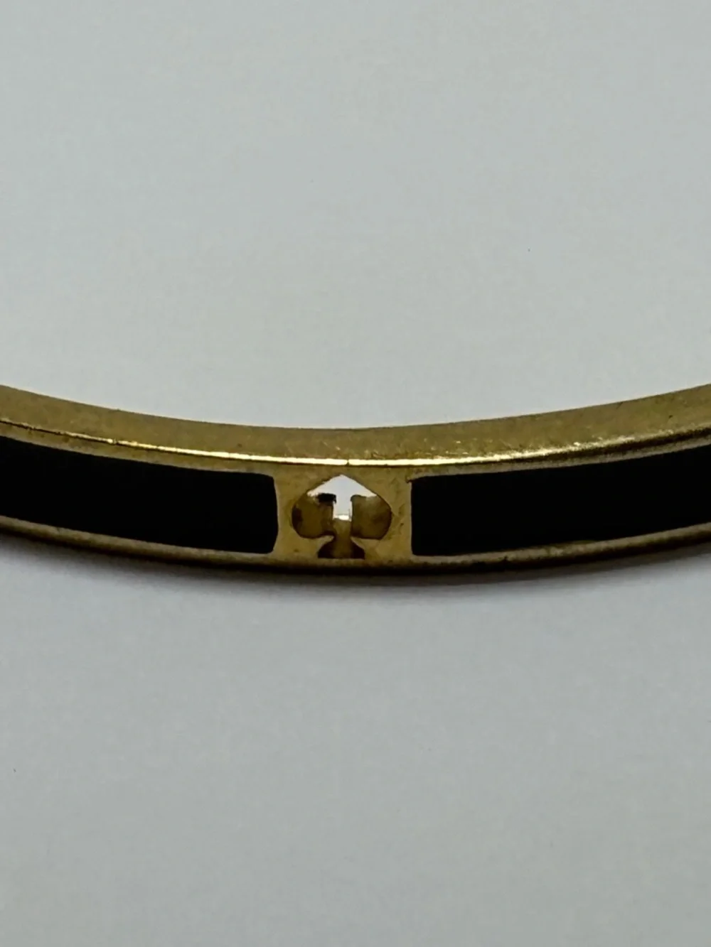kate spade Gold and Black Enamel Slim Bangle Bracelet - Picture 3 of 5